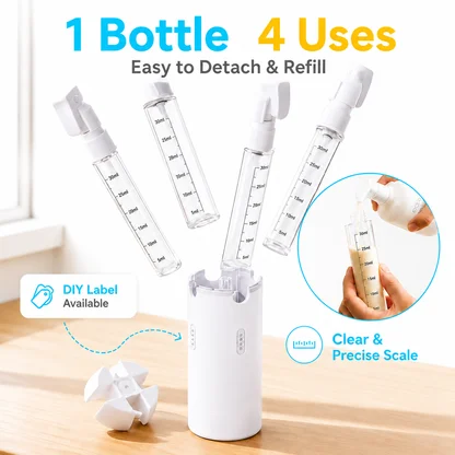 PackMate™ 4-in-1 Travel Dispenser