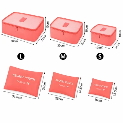 PackMate™ 6-Piece Packing Cube Set